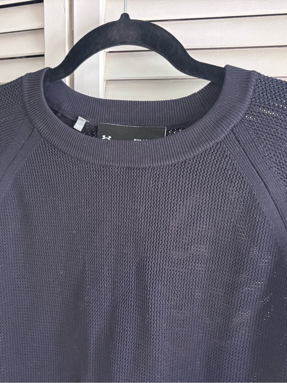 Under Armor Woman’s Navy Textured Crewneck Sweater